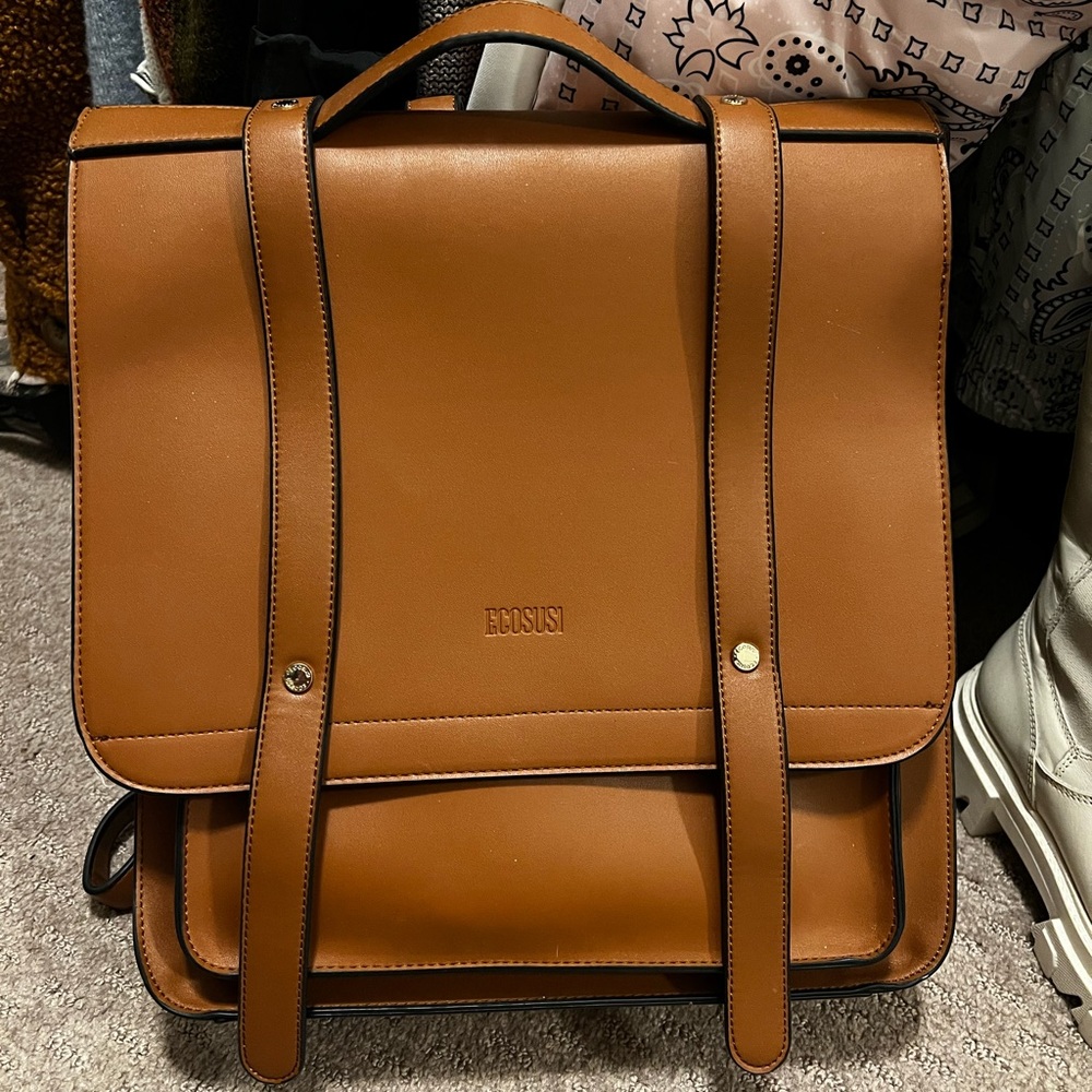 leather backpack